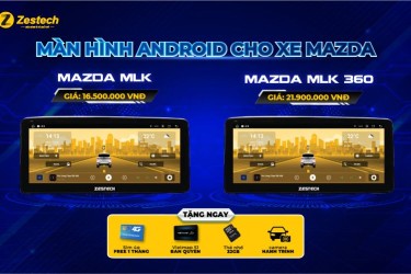 Tận hưởng những ưu điểm vượt trội của màn hình Android cho xe Mazda